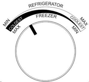 CECOTEC Bolero Coolmarket Combi Origin 250 Nf E - Temperatureinstellung des Gefrierfachs - 6