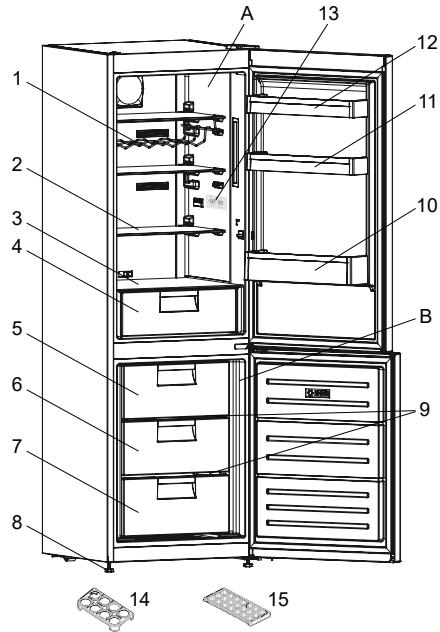 CECOTEC Bolero Coolmarket Combi Origin 294 Plus E - DESCRIPTION DE L'APPAREIL - 1