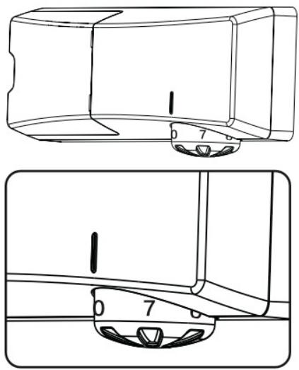 Technical line drawing of a mechanical component with two views (top and side), no text or symbols present.
