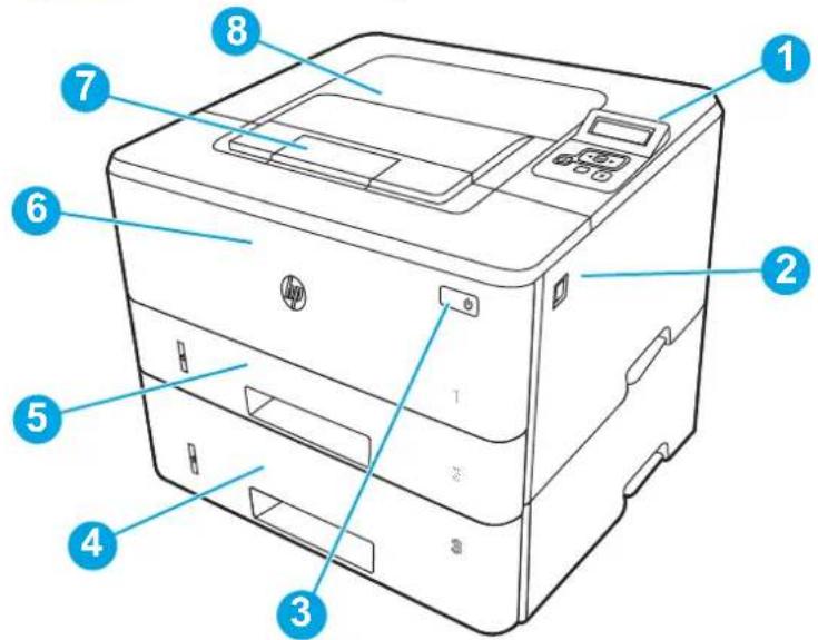 HP LaserJet Pro 4003 - Vista frontal de la impresora - 1