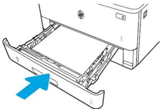 HP LaserJet Pro 4003 - Cómo cargar papel en la bandeja 2 - 10