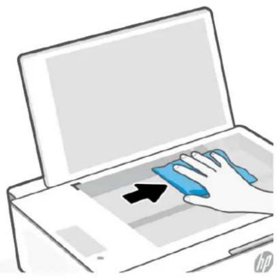 HP Smart Tank 5105 - Limpiar el cristal del escáner - 3