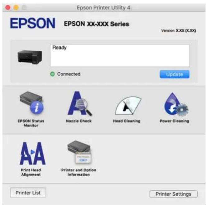EPSON EcoTank L3252 - Guía del controlador de impresora de Mac OS - 1