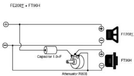 FE208Σ + FT96H Capacitor 1.0=F Attenuator R80B FE208Σ FT96H