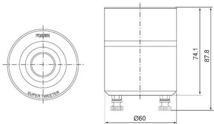 SUPER TWEETER Ø60 74.1 87.8
