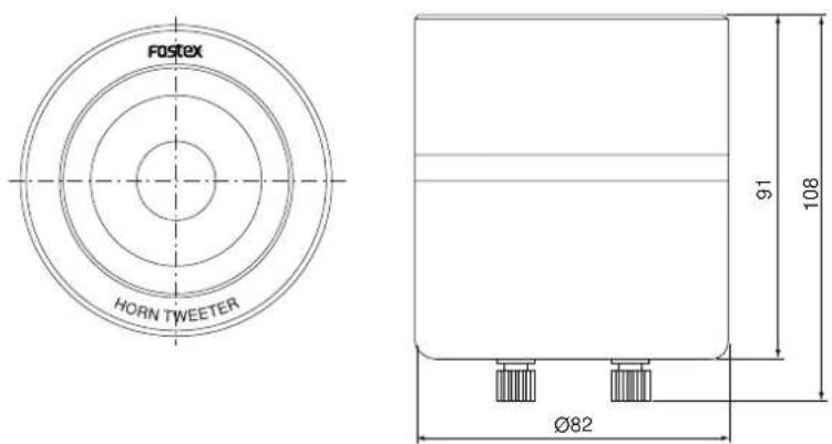 FOSTEX HORN TWEETER Ø82 91 108
