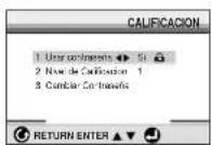 SAMSUNG DVD-M203 - Cómo ajustar la calificación - 3