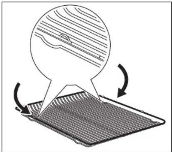 Diagram showing a mechanical component with rotational arrows indicating motion, no text or symbols present
