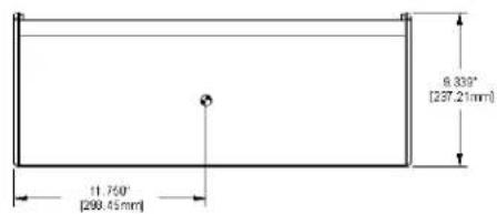9.330° [237.21mm] 11.750° [299.45mm]