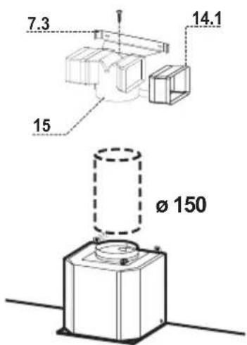 7.3 14.1 15 Ø 150
