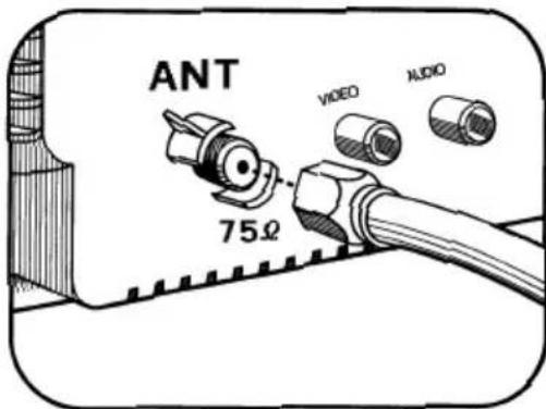 ANT 75Ω VIDEO AUDIO