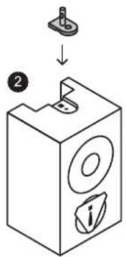 Diagram showing a device with labeled parts and an arrow indicating direction, marked with number 2.