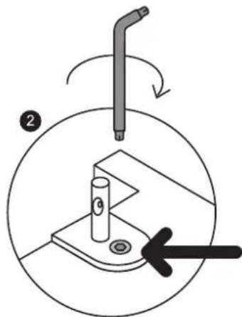 Diagram illustrating a mechanical assembly with labeled parts and directional arrows, including a pencil tip and a tool.