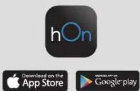 hOn Download on the App Store Google play