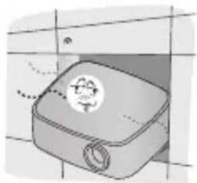 LG CineBeam HF80LG - Precauciones durante la instalación - 1