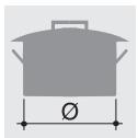 SMEG CX91M2 - Diâmetro dos recipientes (Mod. 60 cm) - 1