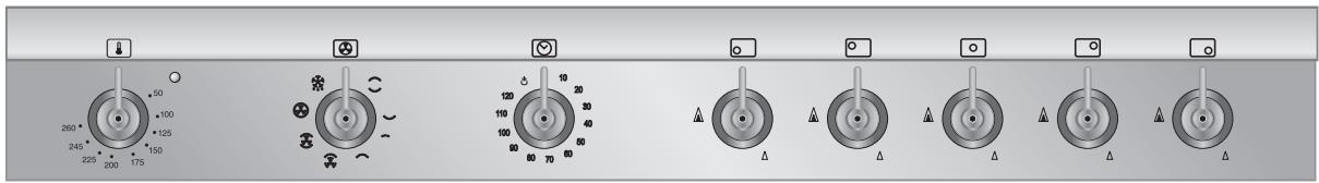 SMEG CX91M2 - وصف عناصر التحكم الموجودة باللوحة الأمامية - 2