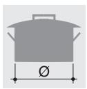 SMEG CX91M2 - Diâmetro dos recipientes (Mod. 90 cm) - 1