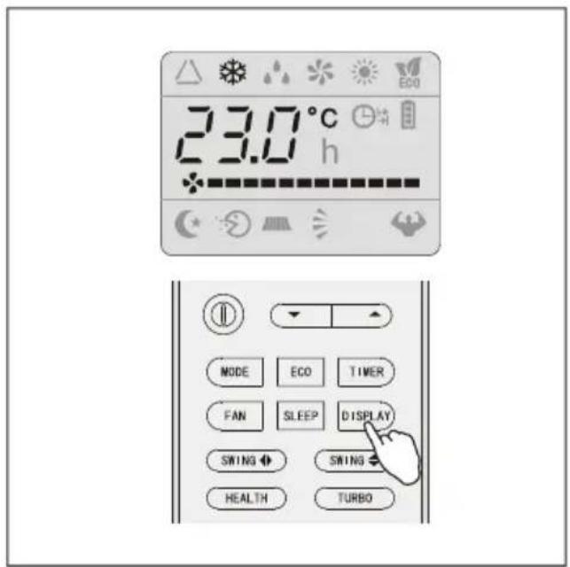 23.0°C h NODE ECO TIMER FAN SLEEP DISPLAY SWING SWING HEALTH TURBO