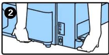 Illustration of hands operating a computer tower with a door and socket (no text or symbols)