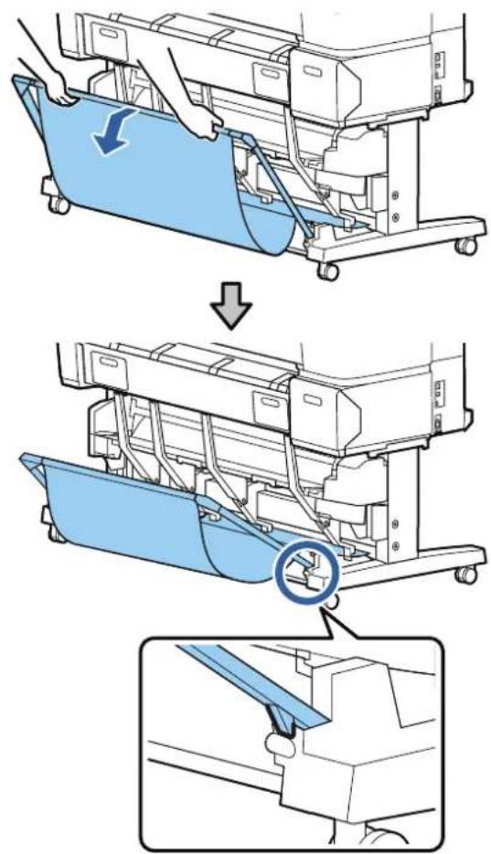 Technical diagram illustrating the process of a device's internal components, showing step-by-step assembly and detail.