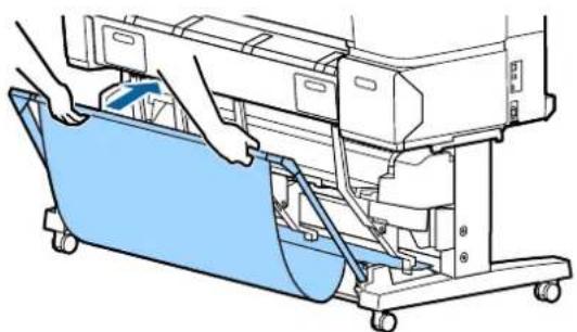 Illustration of a medical device with hands operating it, showing internal components and tubing (no text or symbols)
