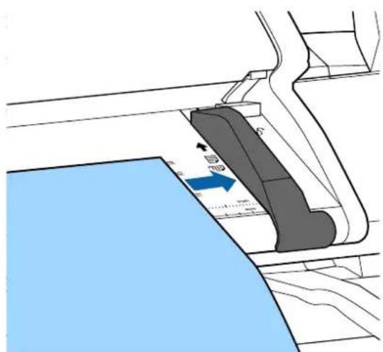 Technical diagram showing a mechanical component with labeled dimensions and directional arrows, likely from an engineering or manufacturing context.