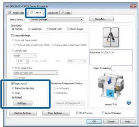 EPS/EBITC 3D - EPS/EBITC Manager Layout Layout Advanced Help Select Settings Current Settings Orientation Partridge Landscape Rotate UV Mirror Image AudioExchange PI to Full Paper Width PI Short Side to Full Paper Width PI Long Side to Full Paper Width Specify Size Width: 0.10 0.20 x 0.40 0.50 HCP P…
