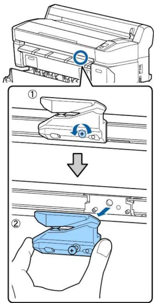 Diagram illustrating the process of printer printing and packaging, showing steps from printer to printer's opening.