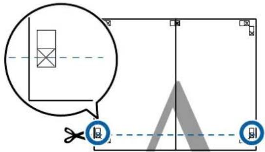 Diagram showing a geometric setup with a rectangle, a triangle, and two circular components labeled 'Q', alongside a magnified inset of a rectangle with crosshairs.