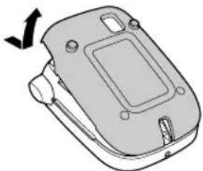3D diagram of a mechanical component with a curved arrow indicating rotation (no text or symbols)