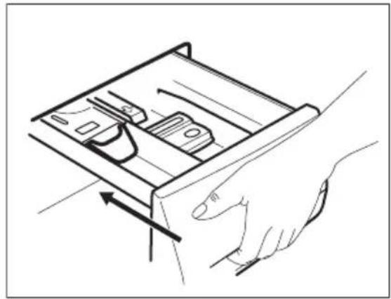 Line drawing of a hand holding a device with an arrow indicating motion (no text or symbols)
