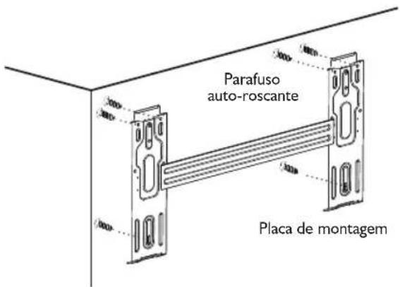 Parafuso auto-roscante Placa de montagem