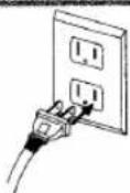 SYLVANIA 6260VA - Plug in the VCR power cord - 1