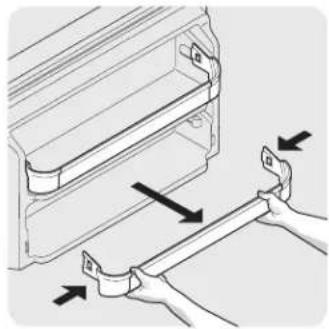 Illustration of hands holding a tool with directional arrows indicating movement or force (no text or symbols present)
