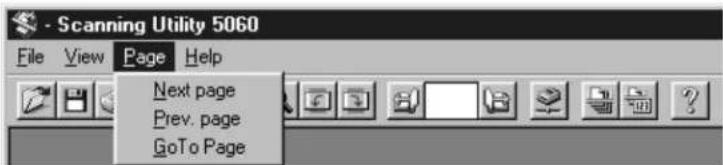 Scanning Utility 5060 File View Page Help Next page Prev. page GoTo Page