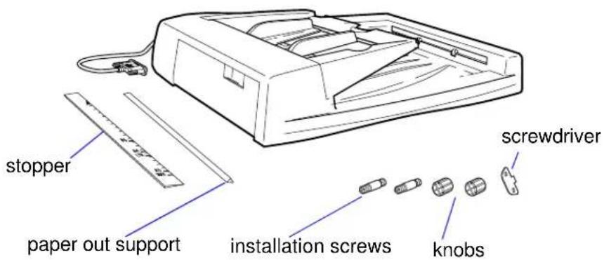 stopper paper out support installation screws knobs screwdriver