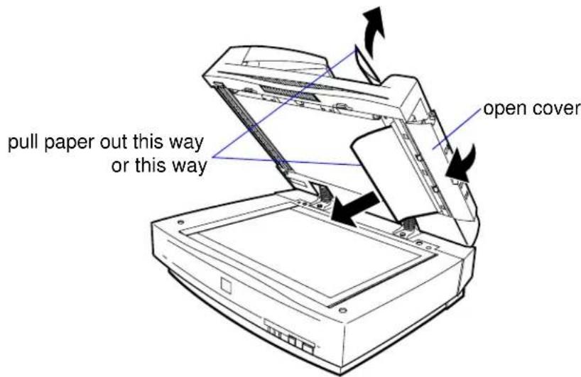 pull paper out this way or this way open cover