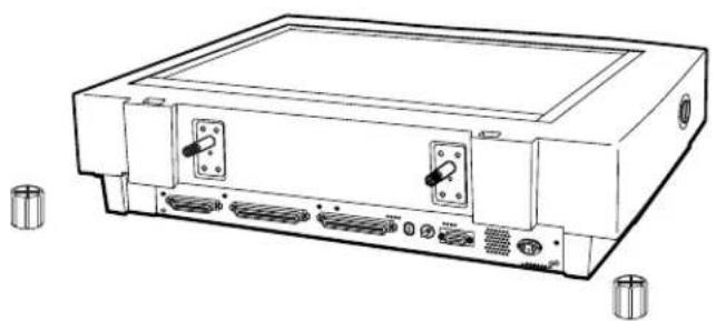 Line drawing of a portable electronic device with ports and connectors (no text or symbols)