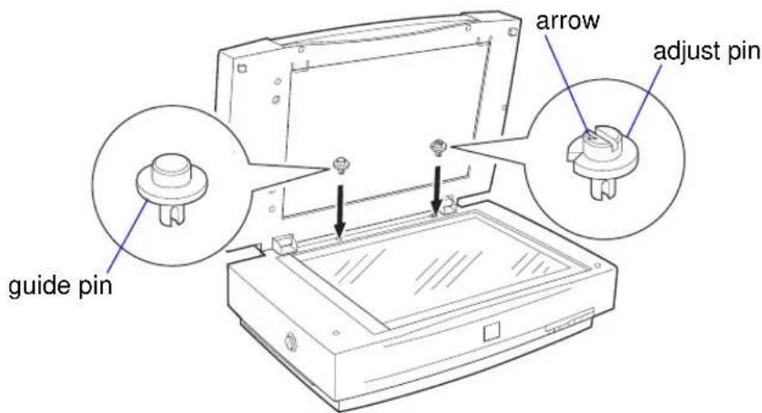 guide pin arrow adjust pin