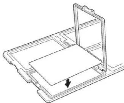 Technical line drawing of a mechanical assembly with a rectangular component and an arrow indicating a specific part (no text or symbols present)