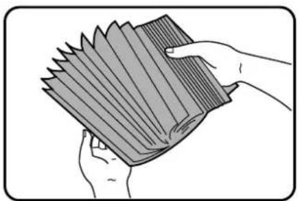 Illustration of hands holding a folded paper or book (no text or symbols visible)