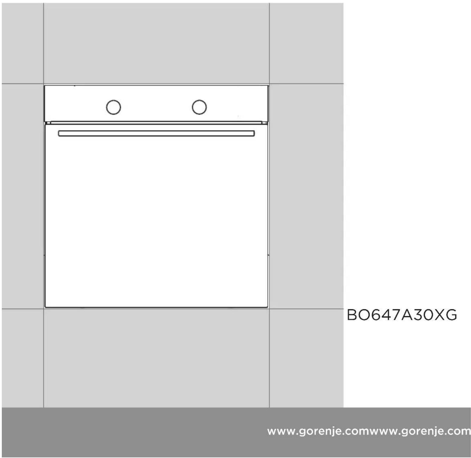 BO647A30XG www.gorenje.comwww.gorenje.com