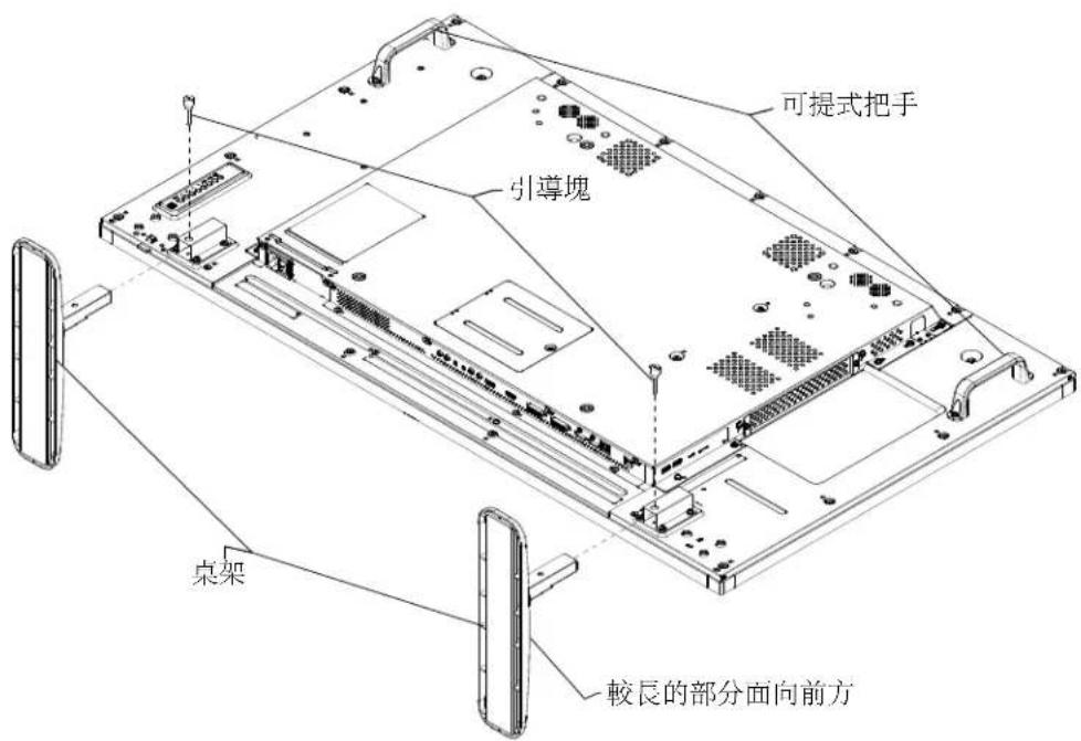 可提式把手 引导塊 桌架 較長的部分面向前方