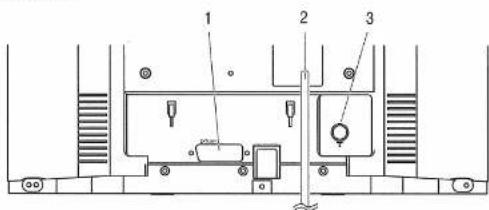 Technical diagram of a mechanical or electrical device with labeled components 1, 2, and 3