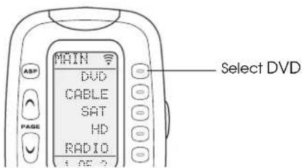 MAIN DVD CABLE SAT HD RADIO Select DVD