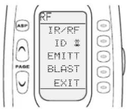 RF IR/RF ID # EMITT BLAST EXIT