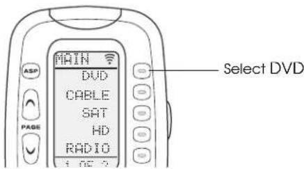 MAIN DVD CABLE SAT HD RADIO Select DVD