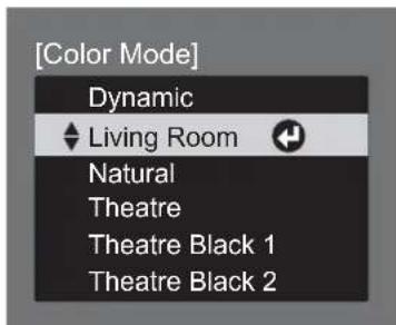 [Color Mode] Dynamic Living Room Natural Theatre Theatre Black 1 Theatre Black 2