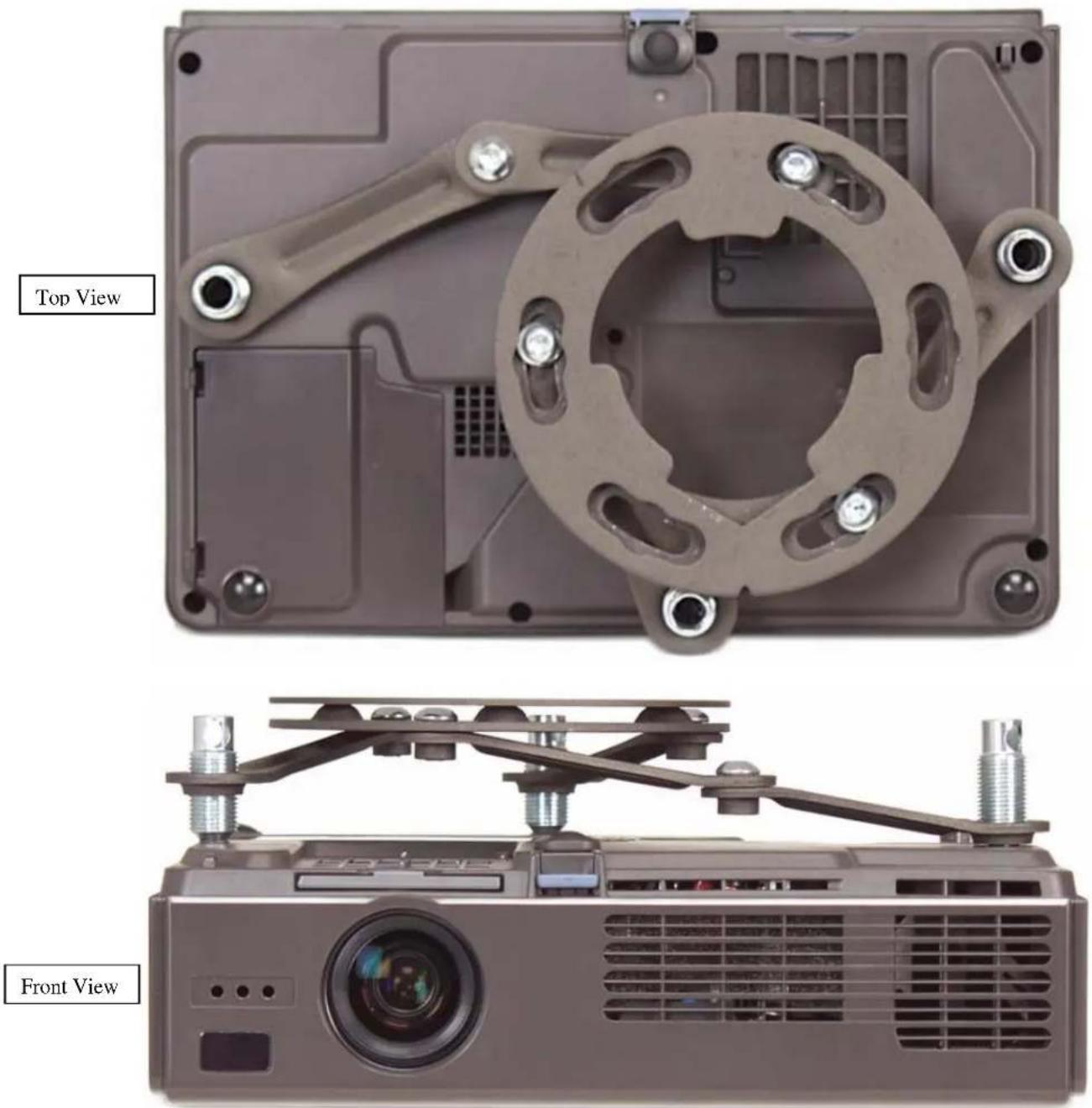 EPSON ELPMBUNI - Securing the Bracket to the Projector - 4